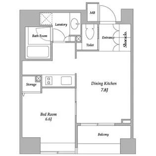 BPRレジデンス蔵前【2階】の間取り