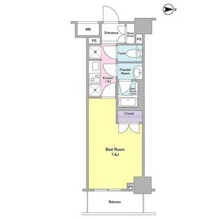 CASSIA両国【7階】の間取り