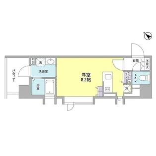 リバーレ月島【4階】の間取り