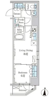 パークアクシス錦糸町ヴェール【4階】の間取り