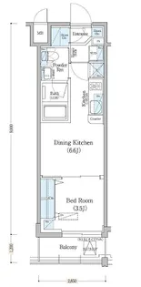 アーバネックス深川住吉【8階】の間取り