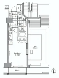 パークハビオ門前仲町【13階】の間取り