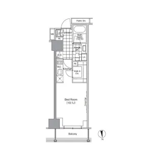 パークハビオ門前仲町【5階】の間取り