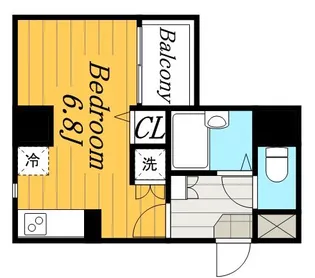 ドルチェ東京深川・壱番館【0204号室】の間取り