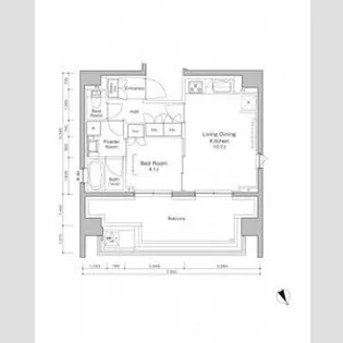 プラウドフラット浅草橋Ⅲ【10階】の間取り