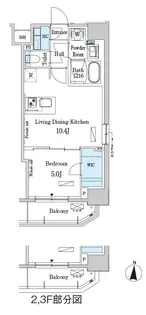パークアクシス錦糸町WEST【4階】の間取り