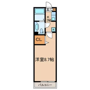 CORAL MIZUE(コーラルミズエ)【2階】の間取り