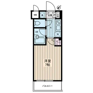 アムス門前仲町 富岡【2階】の間取り