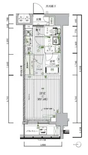 メインステージ木場【902号室号室】の間取り
