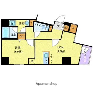 ジェノヴィア上野Ⅱスカイガーデン【7階】の間取り