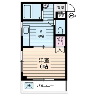 ハイツ リバーランド【6階】の間取り