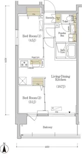 アーバネックス菊川【3階】の間取り