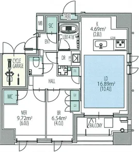 東京都中央区新川2丁目【マンション】の間取り