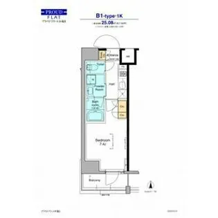プラウドフラット木場Ⅱ【12階】の間取り