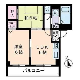 ファミーユコート恩田B棟【3階】の間取り