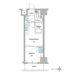 ルフォンプログレ門前仲町マークス【3階】の間取り