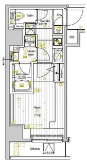 PREMIUM CUBE 両国DEUX【6階】の間取り