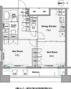 レジディア錦糸町Ⅱ【10階】の間取り