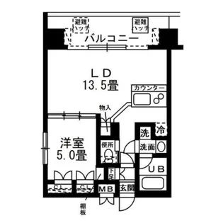 レジディア錦糸町【11階】の間取り