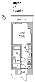 レジディア日本橋馬喰町Ⅱ【13階】の間取り