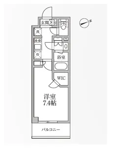 レジディア新御徒町Ⅱ【5階】の間取り