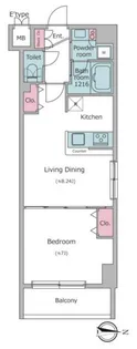 ライトテラス押上【7階】の間取り