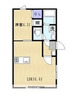 クレセント南千住Ⅴ【3階】の間取り