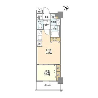 ジニア浅草【7階】の間取り