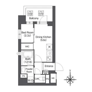 コンフォリア森下サウス【7階】の間取り