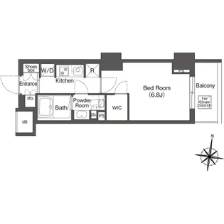 コンフォリア森下リバーサイド【6階】の間取り