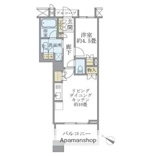 BRILLIA MARE 有明 TOWER&GARDEN【24階】の間取り