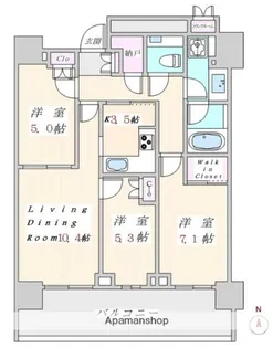 ザ・パークハウス晴海タワーズクロノレジデンス【30階】の間取り