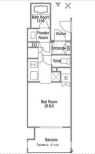 クレストコート吾妻橋レジデンス【6階】の間取り