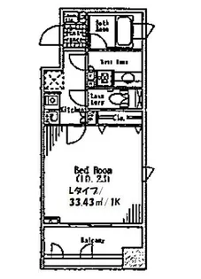 パークハビオ京橋【9階】の間取り