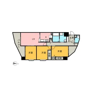 メゾン・シャルム【7階】の間取り