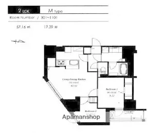 東京都江東区森下4丁目【マンション】の間取り