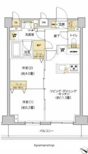 リビオメゾン南砂町【13階】の間取り