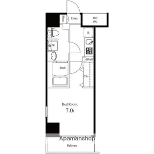 エクアス錦糸町【3階】の間取り