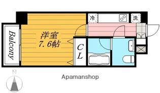 カスタリア住吉【10階】の間取り