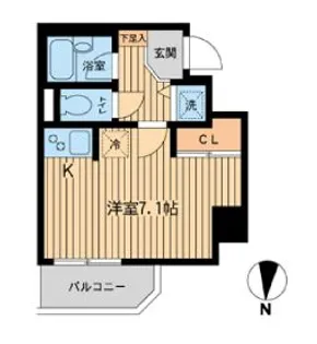 ジョイシティ住吉Ⅱ【0206号室】の間取り
