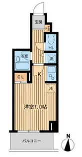 ジョイシティ住吉Ⅱ【0202号室】の間取り