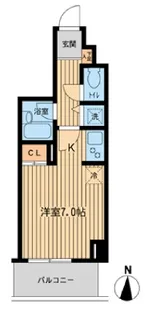 ジョイシティ住吉Ⅱ【0302号室】の間取り