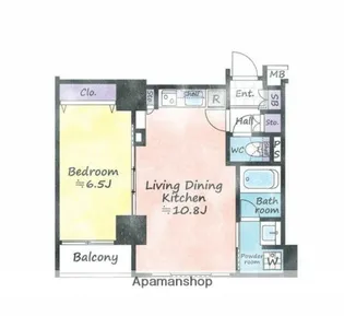 ドルチェ日本橋浜町弐番館【4階】の間取り