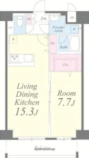 クレシェンテ月島【6階】の間取り