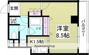 ライツェント石島【4階】の間取り