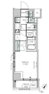 ONE ROOF RESIDENCE KIBA EAST【4階】の間取り