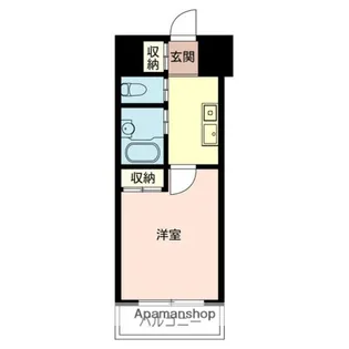 スカイコートヴァンテアン東日本橋【9階】の間取り