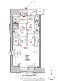 クレイシア森下ステーションサイト【5階】の間取り