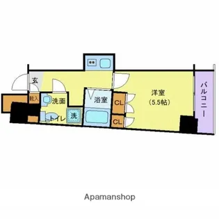 スカイコート三田慶大前壱番館【3階】の間取り