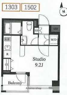 ドゥーエ両国【15階】の間取り